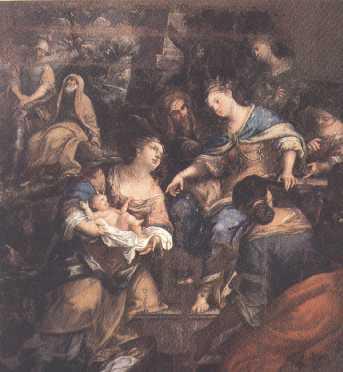 Giovanni Tuccari Moses aus den Gewassern gerettet oil painting picture
